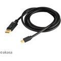 Akasa kabel Mini DisplayPort - DisplayPort, M/M, 8K@60Hz, 2m, černá_849240480