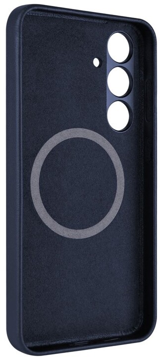 FIXED kožený zadní kryt MagLeather s podporou Magsafe pro Samsung Galaxy S24+, modrá_1294142761