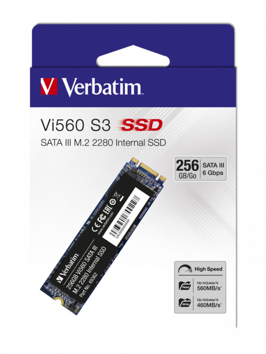 Verbatim Vi560 S3 SSD, M.2 - 256GB_1684452083