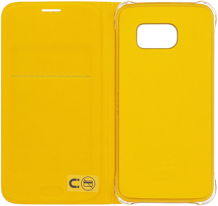 Samsung Wallet pouzdro F-WG925BYE pro G925 Galaxy S6 Edge (EU Blister), žlutá_919435271