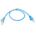 UTP kabel rovný kat.6 (PC-HUB) - 0,5m, modrá