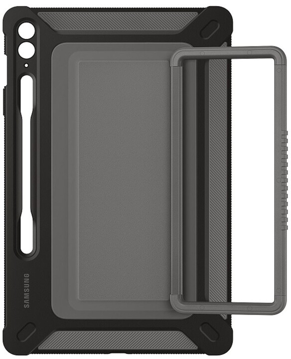Samsung odolný zadní kryt pro Galaxy Tab S9 FE+, titanová_1951733755
