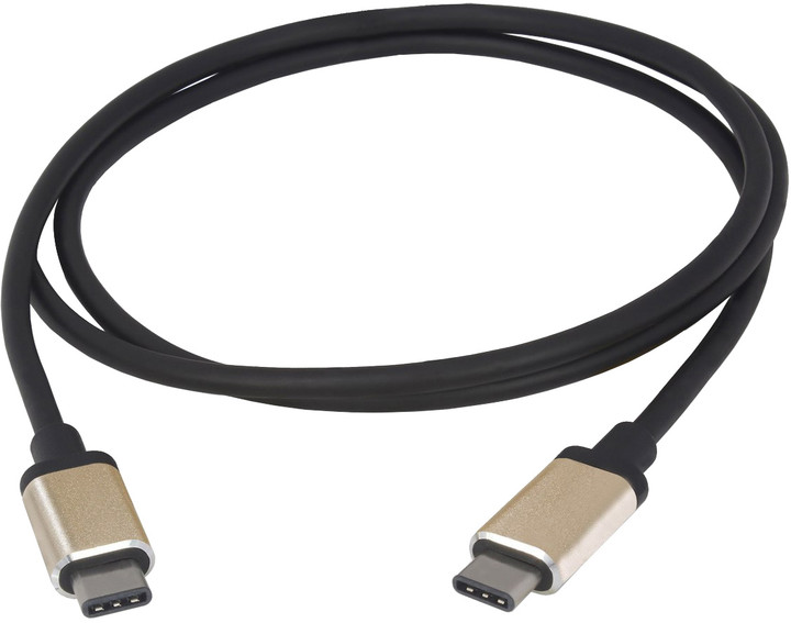PremiumCord Kabel USB 3.1 konektor C/male - USB 3.1 konektor C/male, 1m hliníkové konektory_1671932392