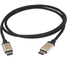 PremiumCord Kabel USB 3.1 konektor C/male - USB 3.1 konektor C/male, 1m hliníkové konektory ku31cc1al