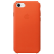 Apple kožený kryt na iPhone 8 / 7, jasně oranžová