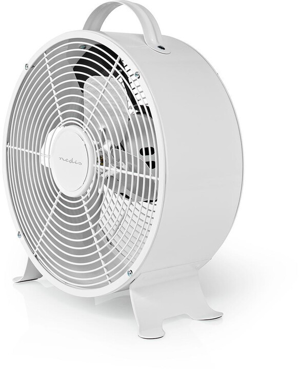 NEDIS stolní ventilátor, 25cm, 20W, 2 rychlosti, bílá_507996806