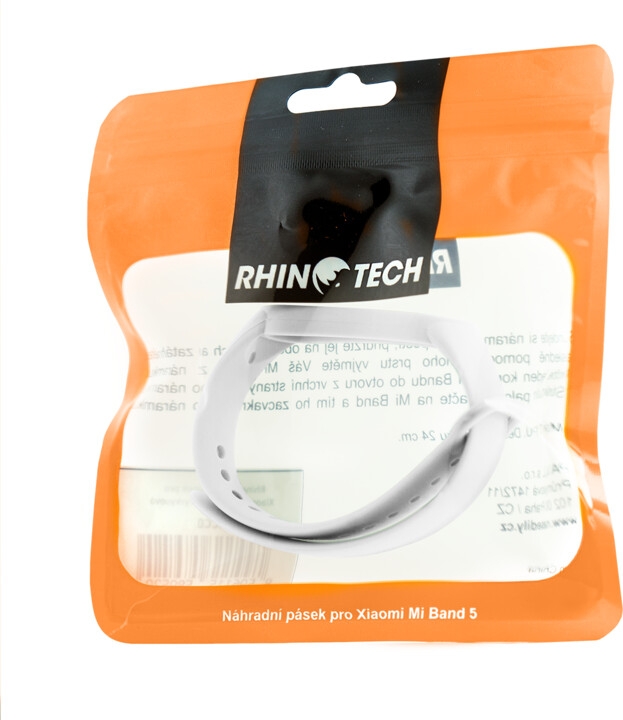 RhinoTech řemínek pro Xiaomi Mi band 5, bílá_1898431908