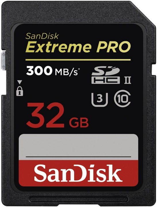 SanDisk SDHC Extreme Pro 32GB 300MB/s UHS-II U3_1559666947