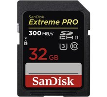SanDisk SDHC Extreme Pro 32GB 300MB/s UHS-II U3 Poukaz 200 Kč na nákup na Mall.cz + O2 TV HBO a Sport Pack na dva měsíce