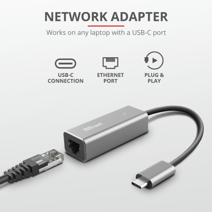 TRUST DALYX USB-C NETWORK ADAPTER