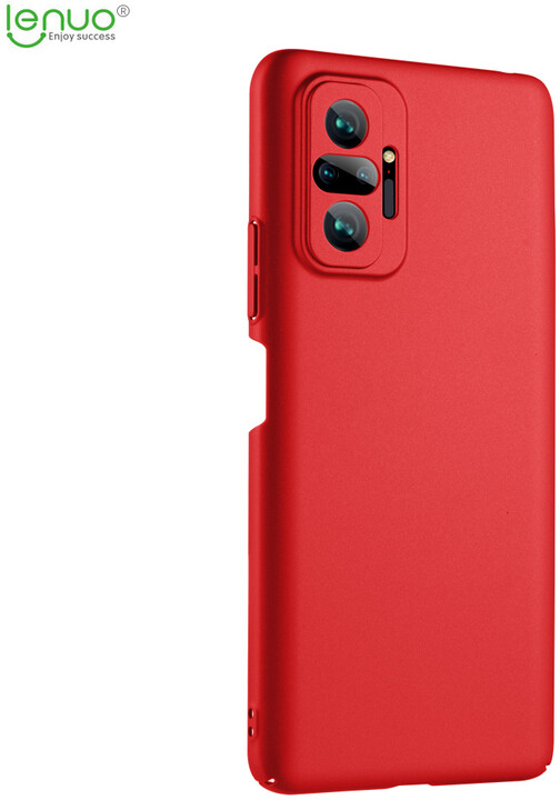 Lenuo Leshield zadní kryt pro Xiaomi Redmi Note 10 Pro, červená_1597072614