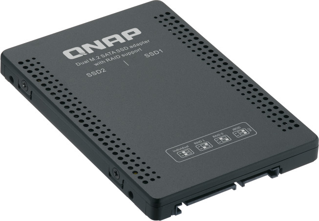 QNAP diskový adaptér QDA-A2MAR, 2xM.2 SATA do 2,5&quot; SATA_281656789