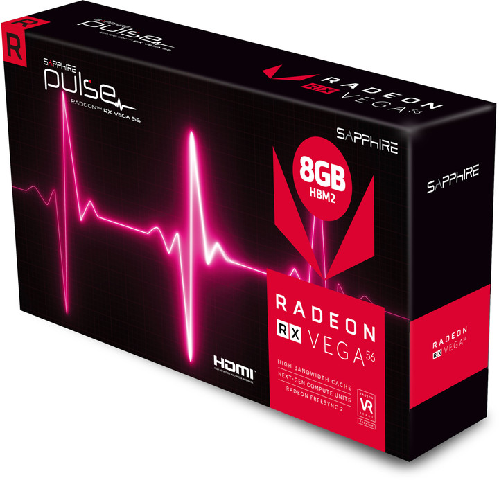 Sapphire Radeon Pulse RX VEGA 56 8G HBM2, 8GB HMB2_957007312