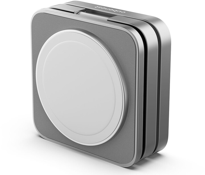 Cubenest 3v1 skládací bezdrátová magnetická nabíječka S312 Pro, šedá_901610538