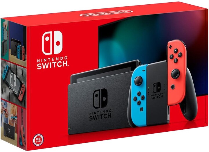 Nintendo Switch (2019), červená/modrá + Nintendo Labo Variety Kit_847839036