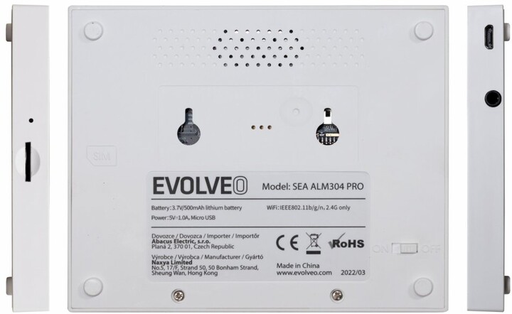 EVOLVEO Alarmex Pro, chytrý bezdrátový Wi-Fi/GSM alarm_691071306