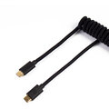 Keychron Coiled Aviator Cable, USB-C/USB-A, 1,36m, černý_762058581