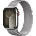 Apple Watch Series 9, Cellular, 41mm, Silver Stainless Steel, Silver Milanese Loop_1694155825