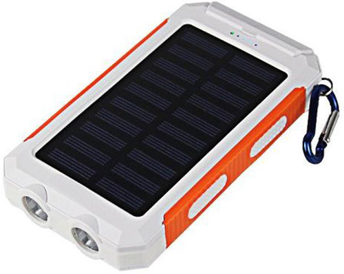 Viking solární outdoorová powerbanka Delta I 8000mAh, bílo-oranžová_1489523197