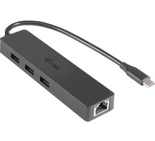 i-tec USB-C 3.1 Slim HUB 3port + Gigabit Ethernet adaptér C31GL3SLIM