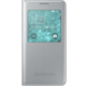 Samsung S-view EF-CG850B flipové pouzdro pro Galaxy Alpha (SM-G850), stříbrná