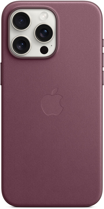 Apple kryt z tkaniny FineWoven s MagSafe na iPhone 15 Pro Max, morušově rudá_258771650
