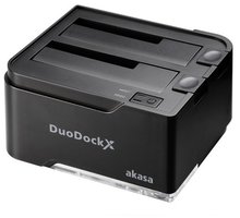 Akasa DuoDock X Dual, černá_932568756