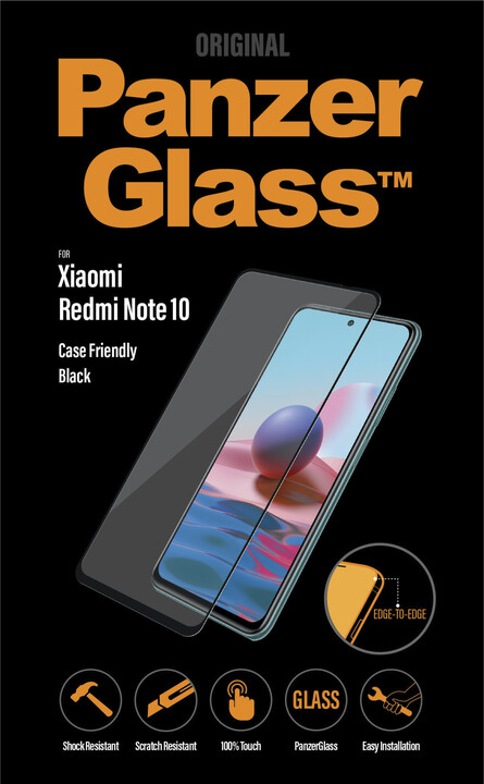 PanzerGlass ochranné sklo Edge-to-Edge pro Xiaomi Redmi Note 10, černá_355635273