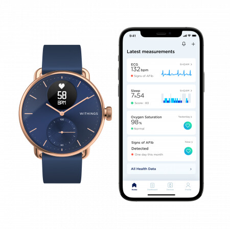 Withings Scanwatch 38mm, Rose Gold Blue_1276760637