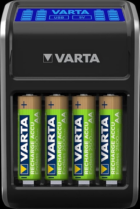 VARTA plug charger s LCD + 4ks AA 2100 mAh_1358430132