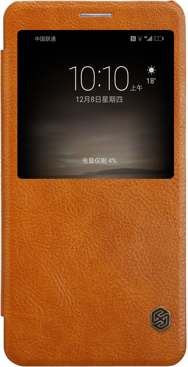 Nillkin Qin S-View Pouzdro Brown pro Huawei Mate 9_324180621