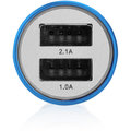 GoGEN autonabíječka, kovový bezpečnostní hrot, 2x USB, modrá_1846064238