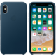Apple kožený kryt na iPhone X, vesmírně modrá