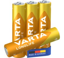 VARTA baterie Longlife AAA, 4ks 4103101414