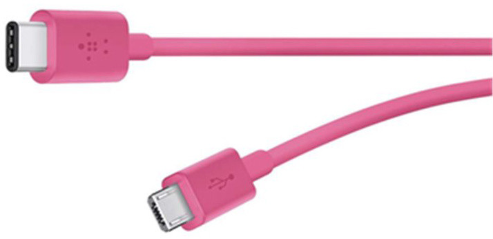 Belkin USB 2.0 USB-C to Micro B, 1,8m, růžový_1417156999