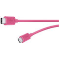 Belkin USB 2.0 USB-C to Micro B, 1,8m, růžový