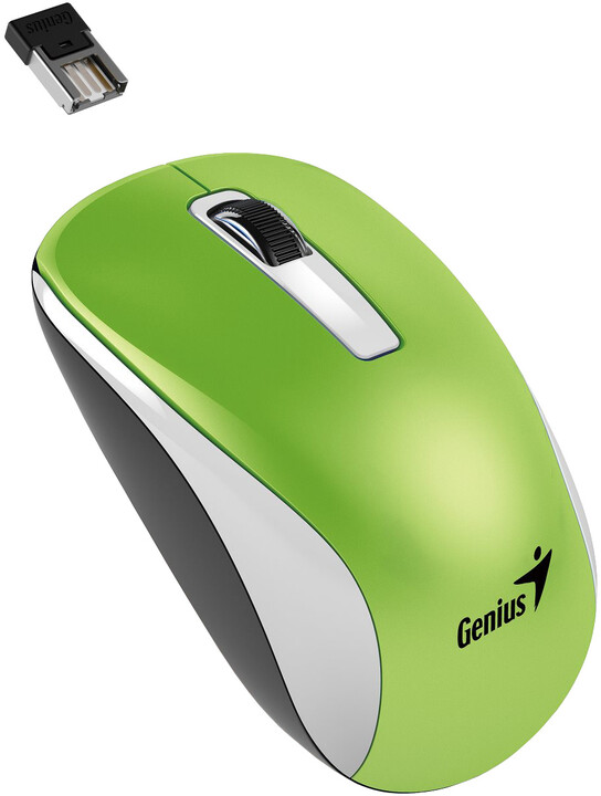 Genius NX-7010, bezdrátová, bílá/zelená_691079034
