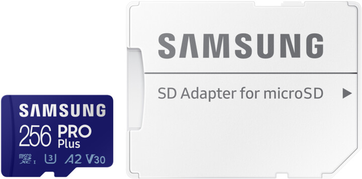 Samsung PRO Plus SDXC 256GB UHS-I U3 (Class 10) + adaptér_173703022
