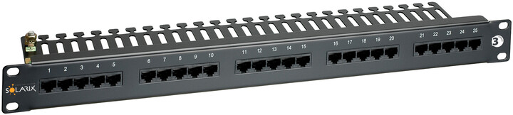 Solarix ISDN panel 25 x RJ45 1U SX25-ISDN-BK, černá_146081962