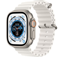 Apple Watch Ultra, 49mm, Cellular, Titanium, White Ocean Band_306958971