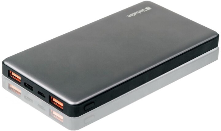 Verbatim powerbanka 10000mAh, 2x USB-A + USB-C, PD, QC 3.0, kovová, stříbrná_886101124