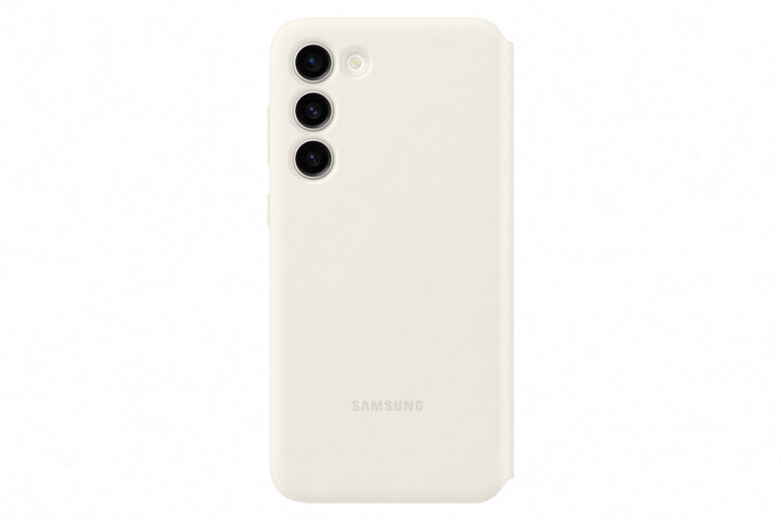 Samsung flipové pouzdro Smart View pro Galaxy S23+, krémová_588478515