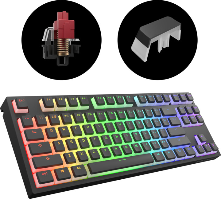 Dark Project KD87A Pudding, Gateron Optical Red, US_664833337