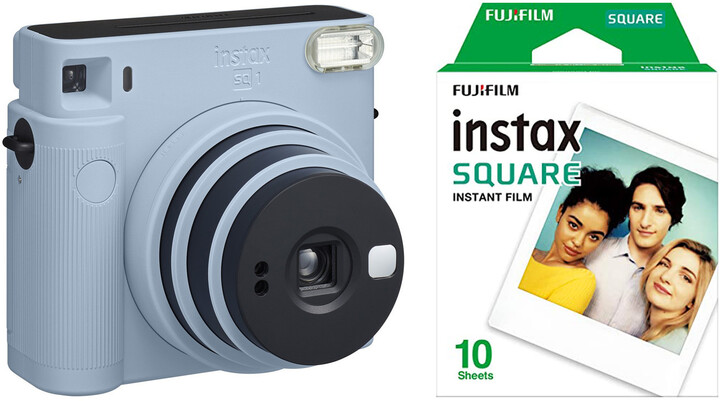 Fujifilm Instax Square SQ1, modrá + film 1x10_1419133181