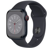 Apple Watch Series 8, Cellular, 41mm, Midnight, Midnight Sport Band_870386629