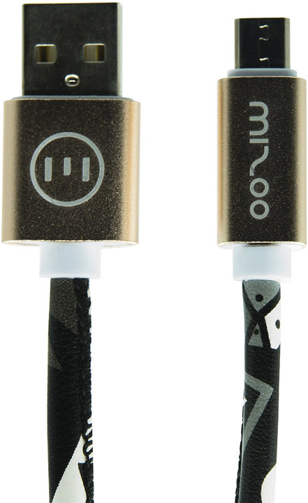 MIZOO USB/ micro USB kabel X28-21, tmavé tetování_88301917