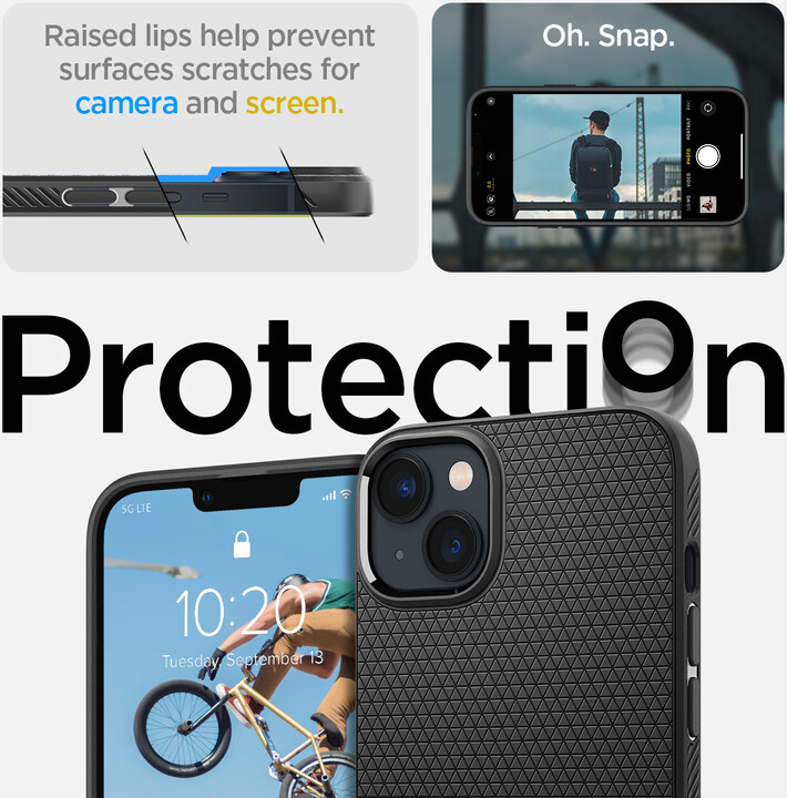 Spigen ochranný kryt Liquid Air pro Apple iPhone 14, černá_159964512