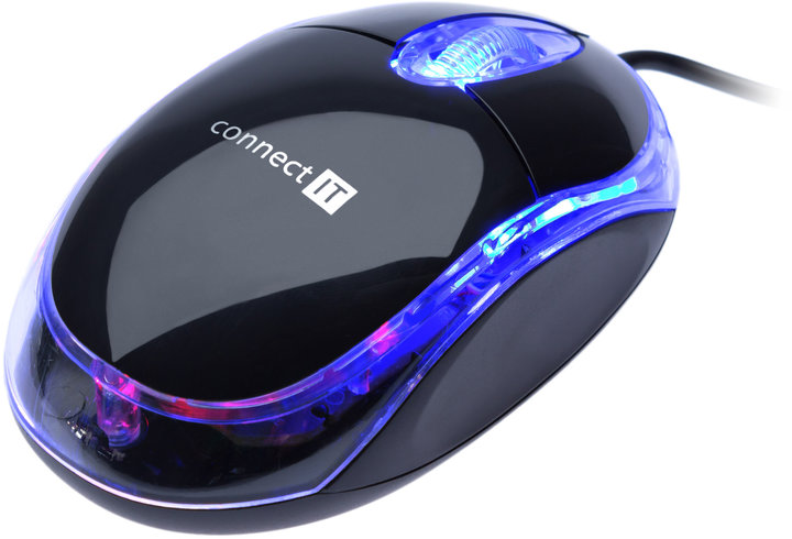 CONNECT IT optická myš podsvícená USB, černá_1483810256