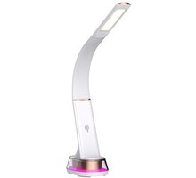 IMMAX LED stolní lampička CORELLA, Qi nabíjení, RGB podsvícení, stmívatelná, bílá / zlatá_1182993888