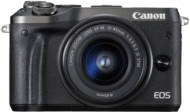 Canon EOS M6 + EF-M 15-45mm IS STM + EF-M 55-200mm IS STM, černá_776496456